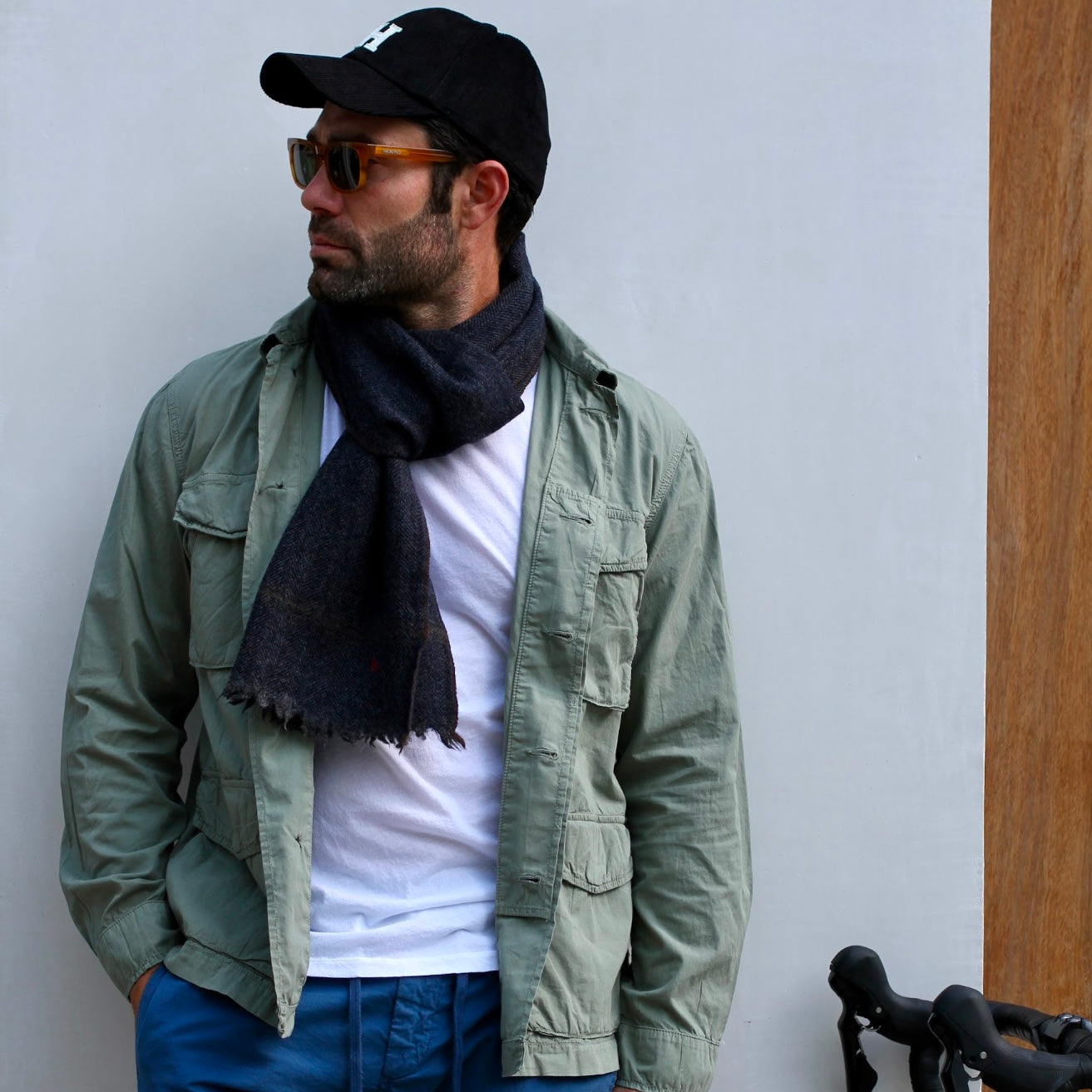 MEN WOVEN JACKET-JAMEWOOD-FADED ARMY