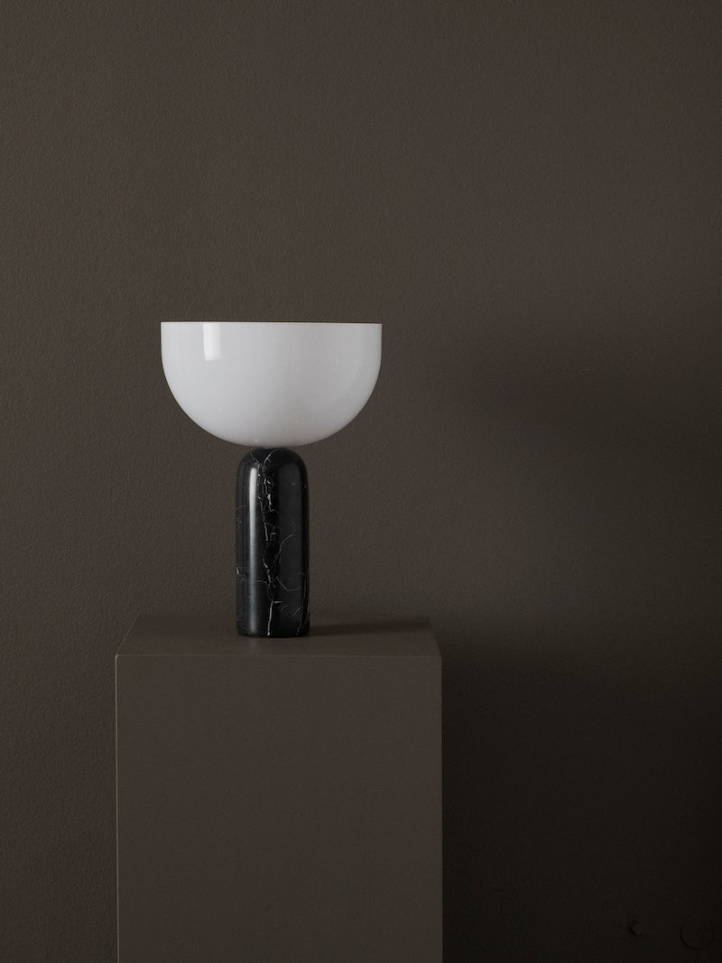 KIZU TABLE LAMP, BLACK MARBLE, SMALL