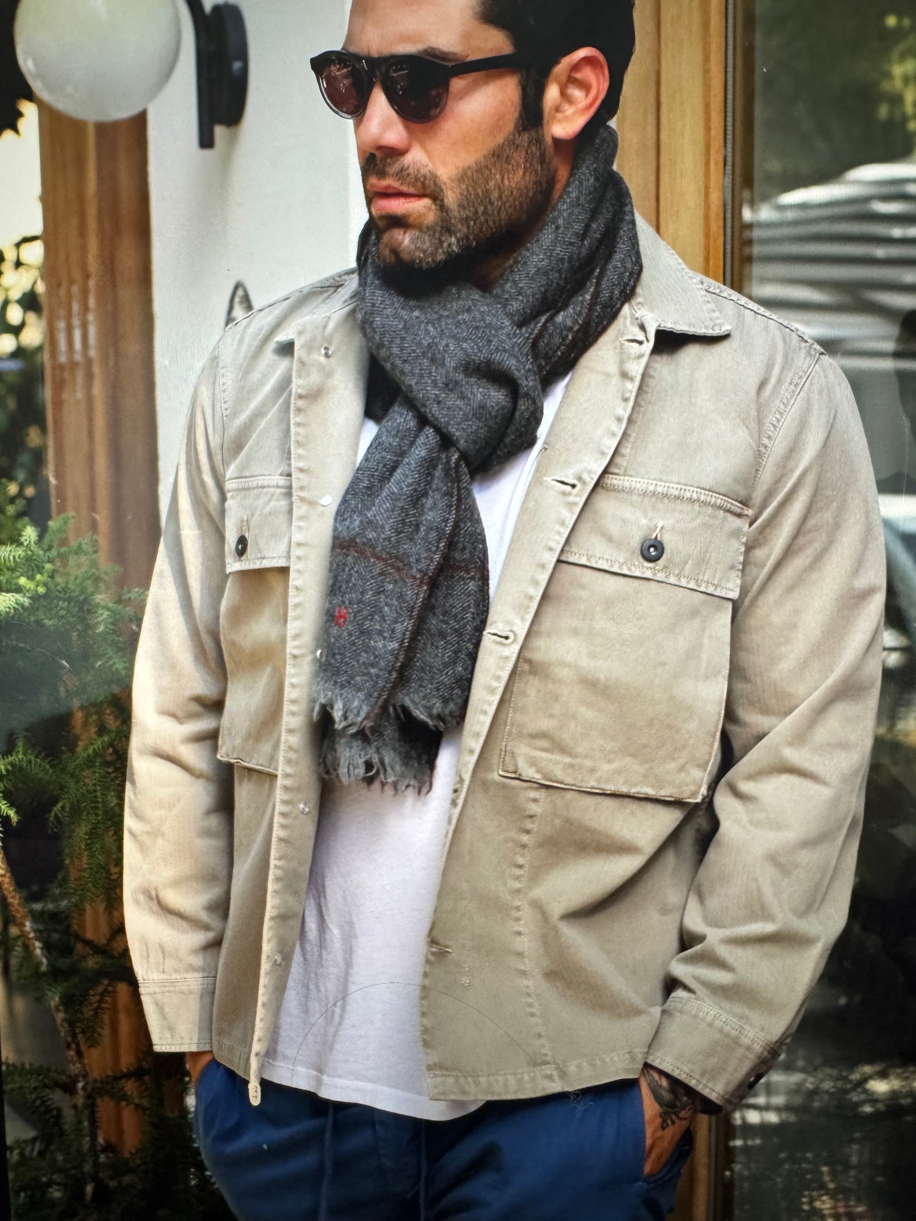 MEN WOVEN JACKET - DARBY - KHAKI