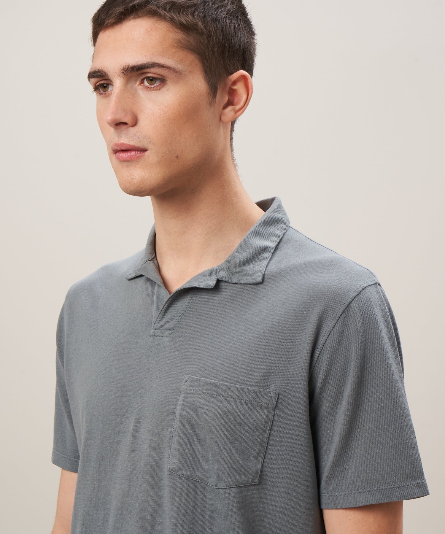 MEN KNITTED POLO|PIQUE POLO|OLIVE