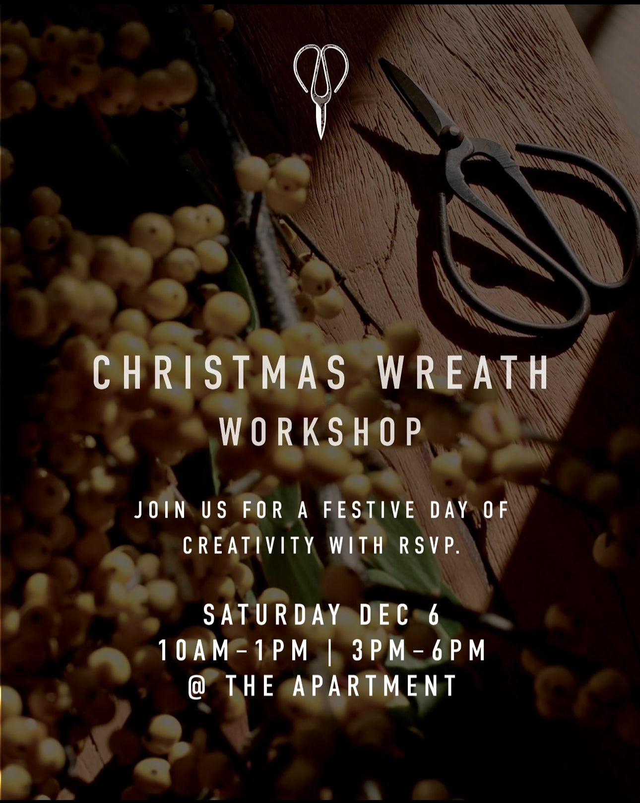 CHRISTMAS WREATH WORKSHOP
