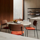 CO DINING CHAIR, BLACK STEEL, VENEER