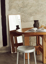 FARMHOUSE TRESTLE TABLE – OAK – ROUND - to Order