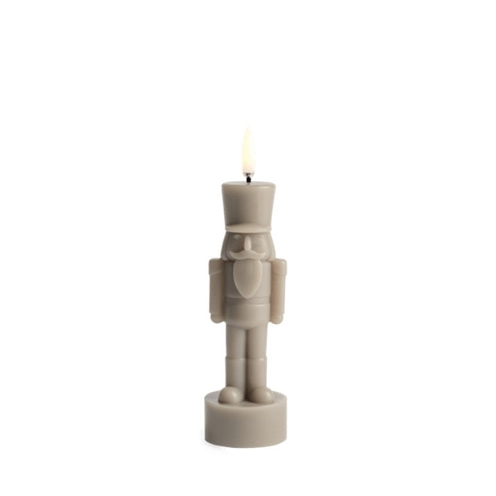 NUTCRACKER FIGURE LED CANDLE | SAND STONE | S