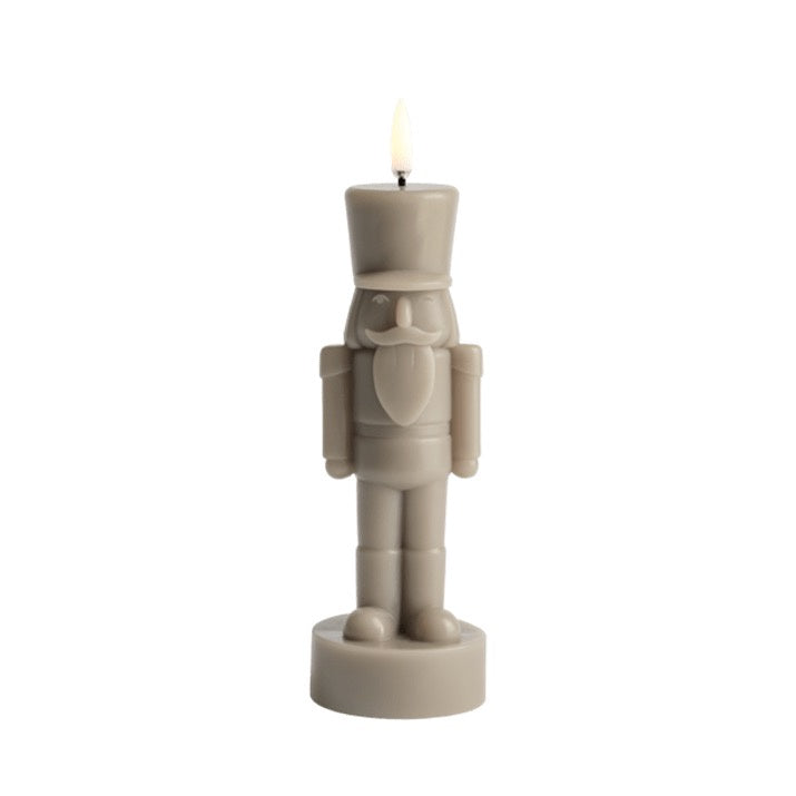 NUTCRACKER FIGURE LED CANDLE | SAND STONE | L