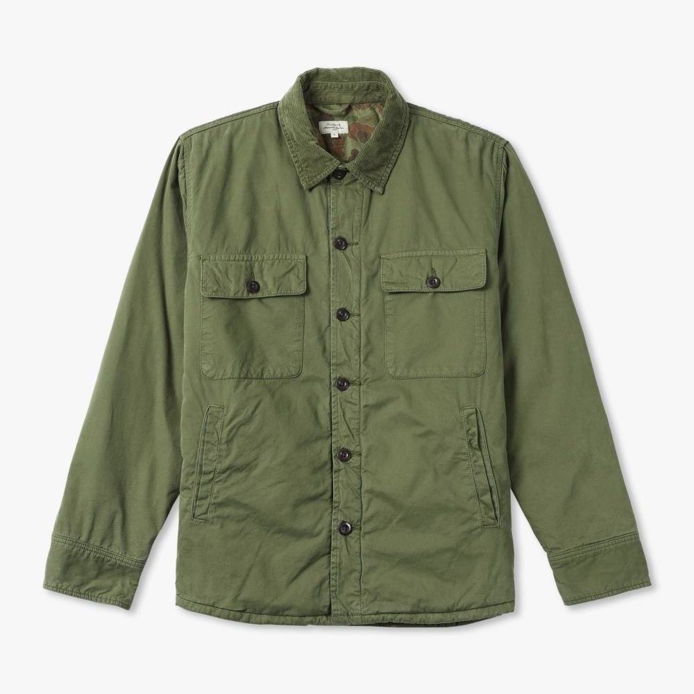 MEN WOVEN JACKET-JAMEWOOD-FADED ARMY