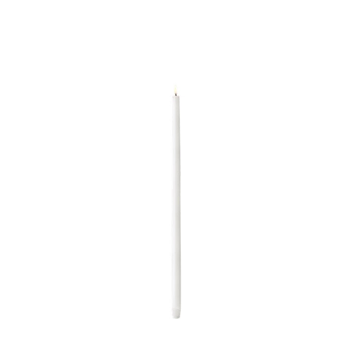 TALL LED TAPER CANDLE WHITE | 2.3 x 55 CM
