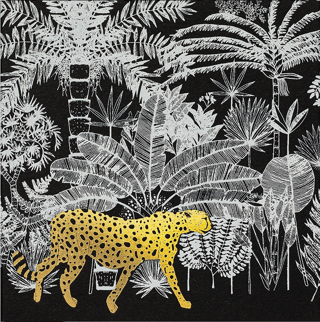 BLACK CHEETAH IN JUNGLE MATCHES