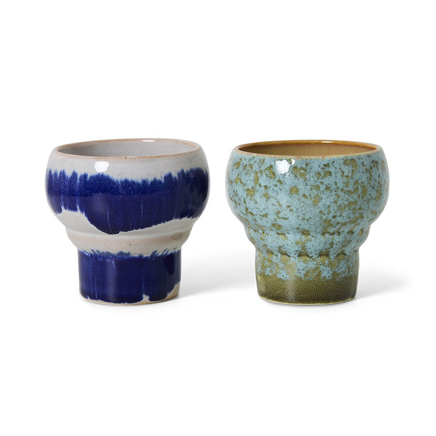 70S CERAMICS: LUNGO MUGS, SYMBOLIST SET OF 2