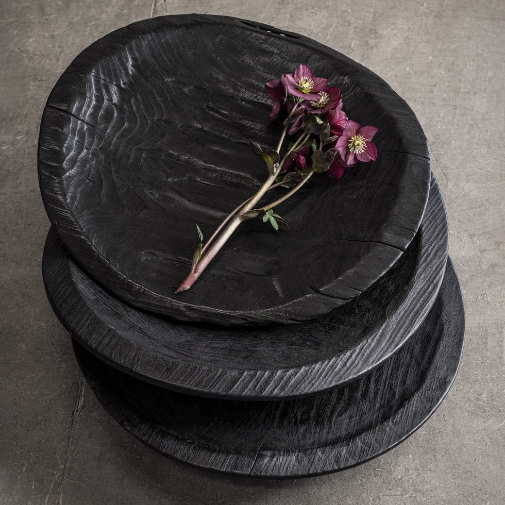 LAMPUNG CHARRED WOOD PLATE | XXL