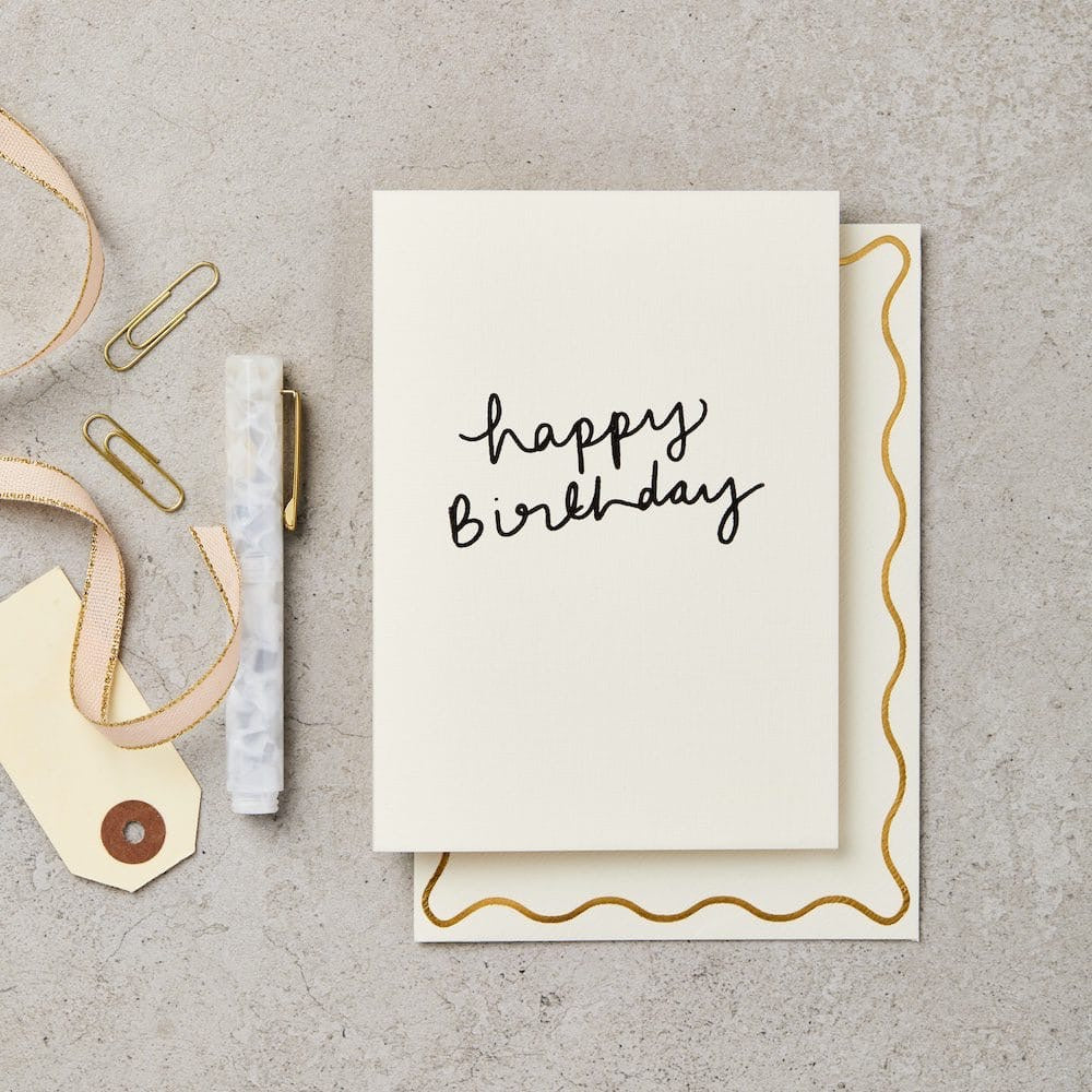 HAPPY BIRTHDAY HANDWRITTEN CARD