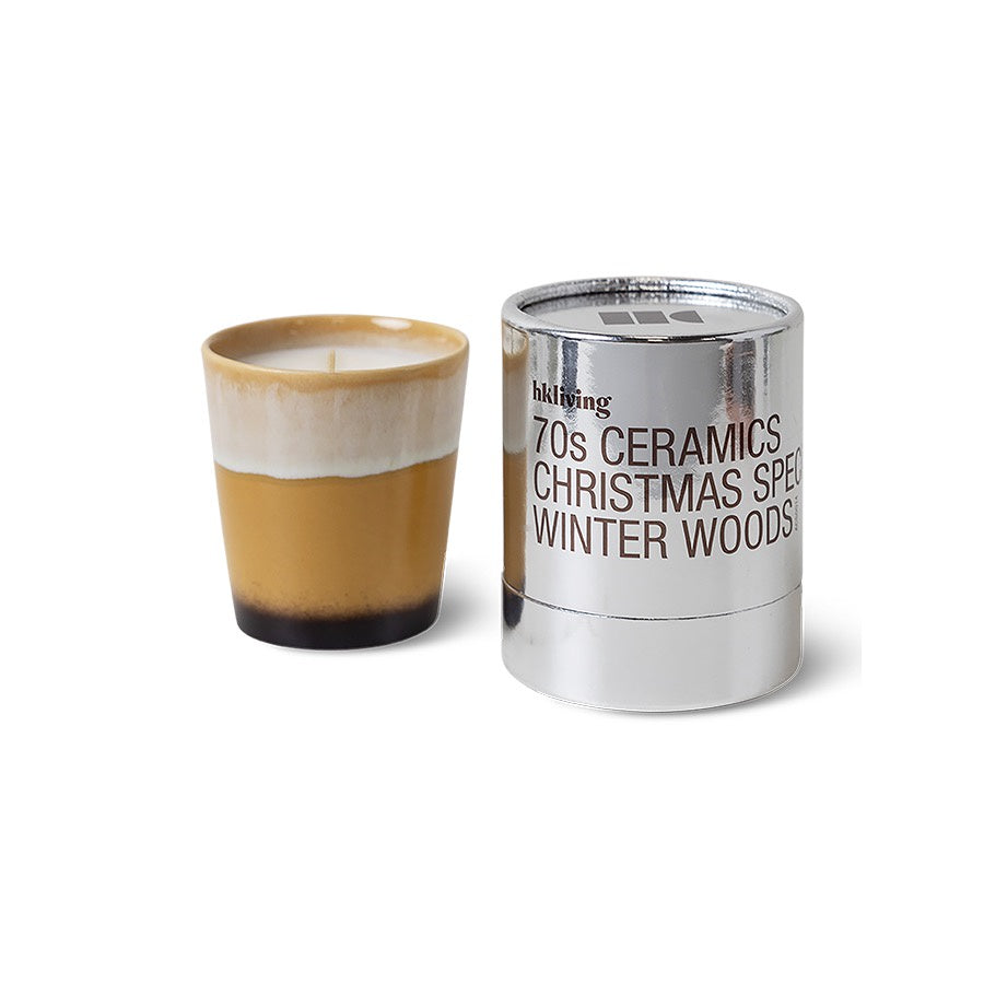 70S CERAMICS : CHRISTMAS SPECIAL CANDLE | WINTER WOODS