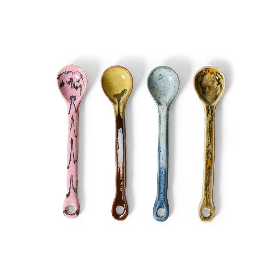 70's CERAMICS: SPOONS SKETCH | SET OF 4