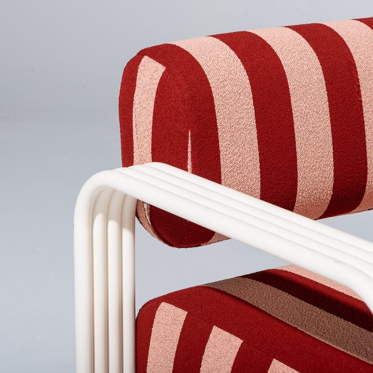 THE CONTINI SOFA | ANTIQUE WHITE FRAME | TERRY TERRACOTTA STRIPE | On Order