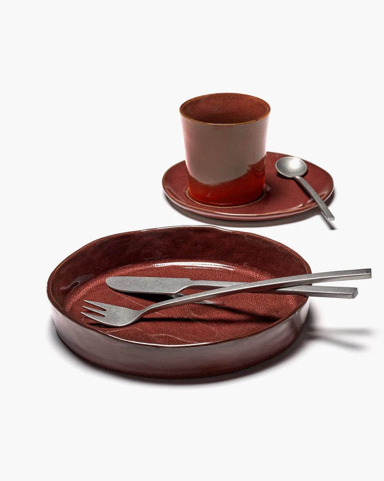 DEEP PLATE S VENETIAN RED LA MERE