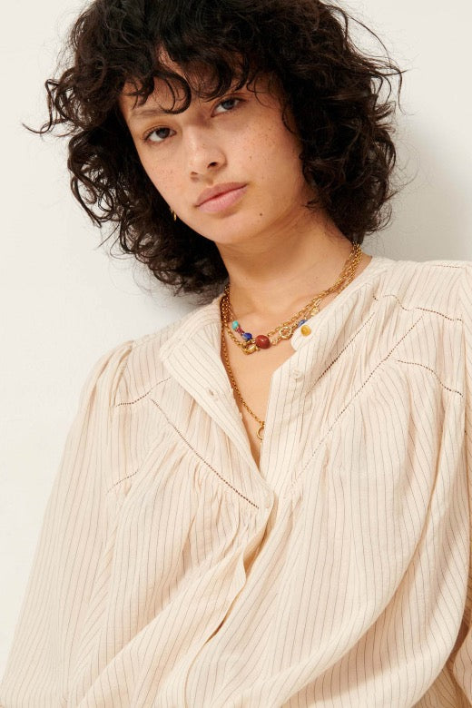 BLOUSE SAVI - SANDBLACK