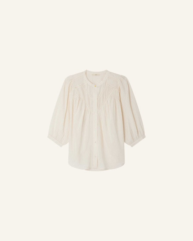BLOUSE SAVI - SANDBLACK