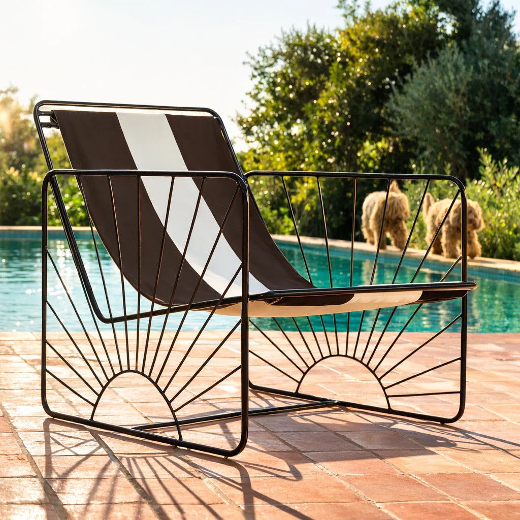 ELDORADO STRIPED ARMCHAIR - Available 20/08