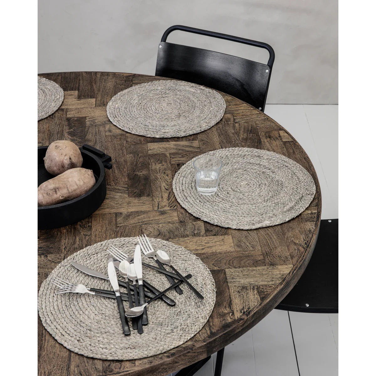 PLACEMAT HDCIRCLE | LIGHT GREY