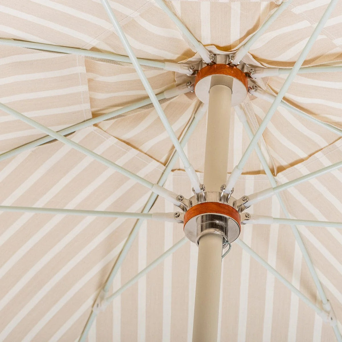 THE CLUB UMBRELLA - MONACO NATURAL STRIPE | On Order