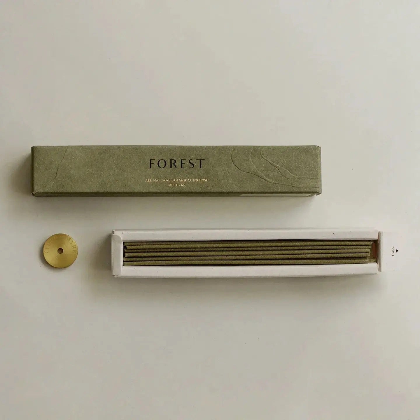 HINOKI JAPANESE INCENSE STICK SET | WITH BRASS HOLDER