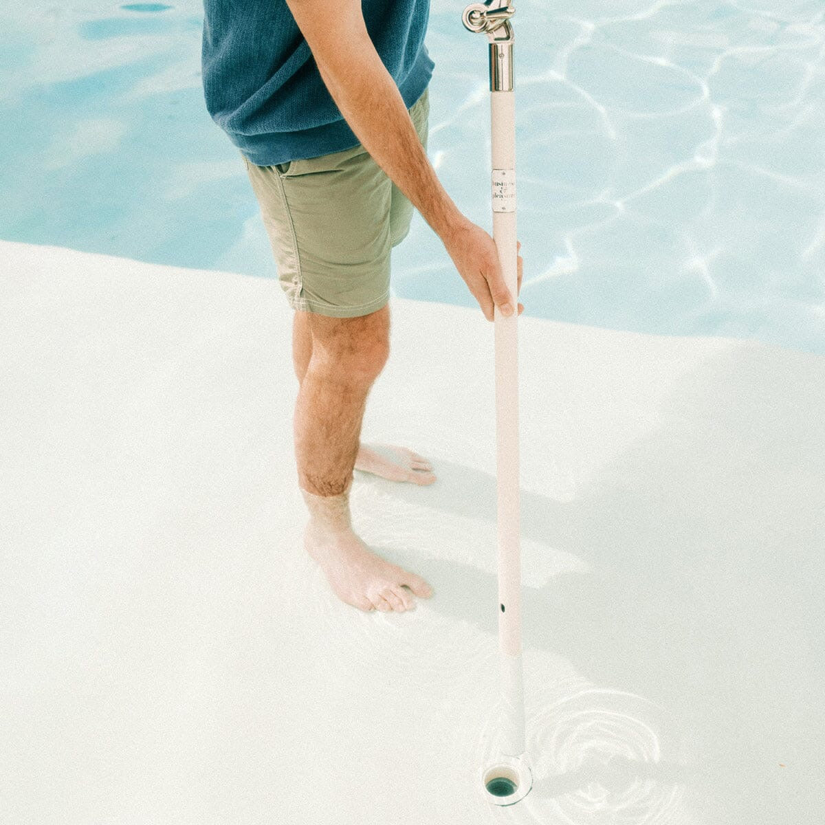 THE CLUB UMBRELLA - MONACO NATURAL STRIPE | On Order