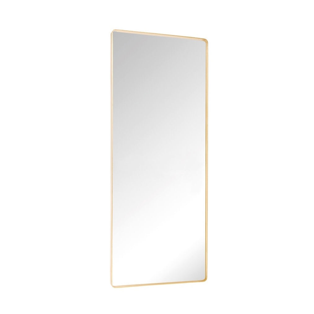 RETRO WALL MIRROR LARGE BRASS