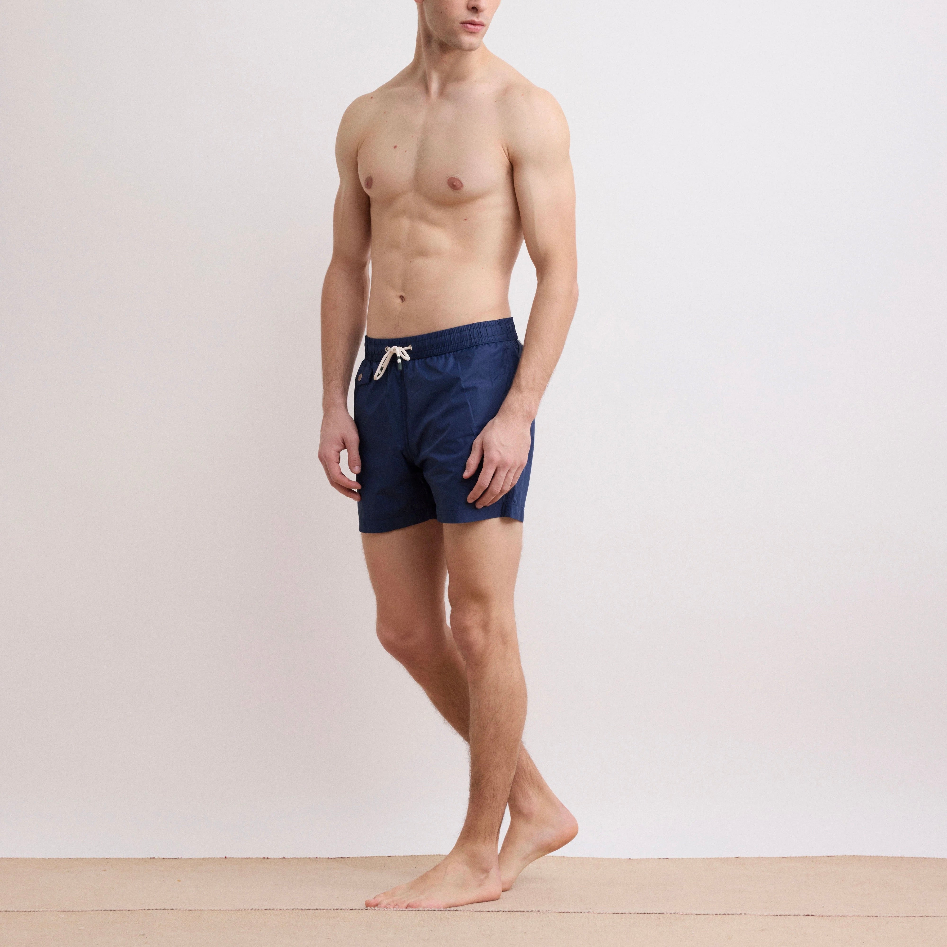 MEN'S NAVY BLUE LIGHTWEIGHT SWIM TRUNKS