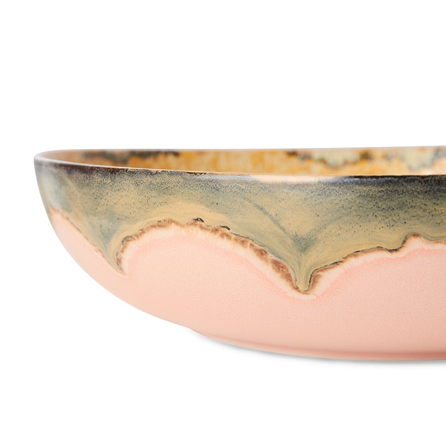 70's CERAMICS:  SALAD BOWL SUNFLOWER