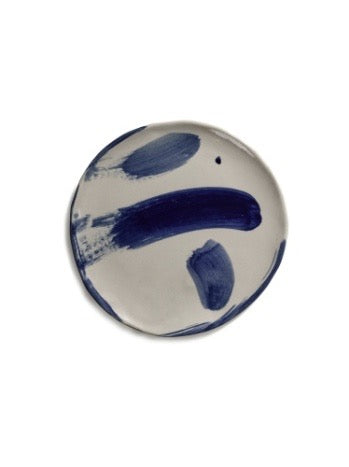 BREAKFAST PLATE ASS | 4 BEIGE BLUE SOPHIA