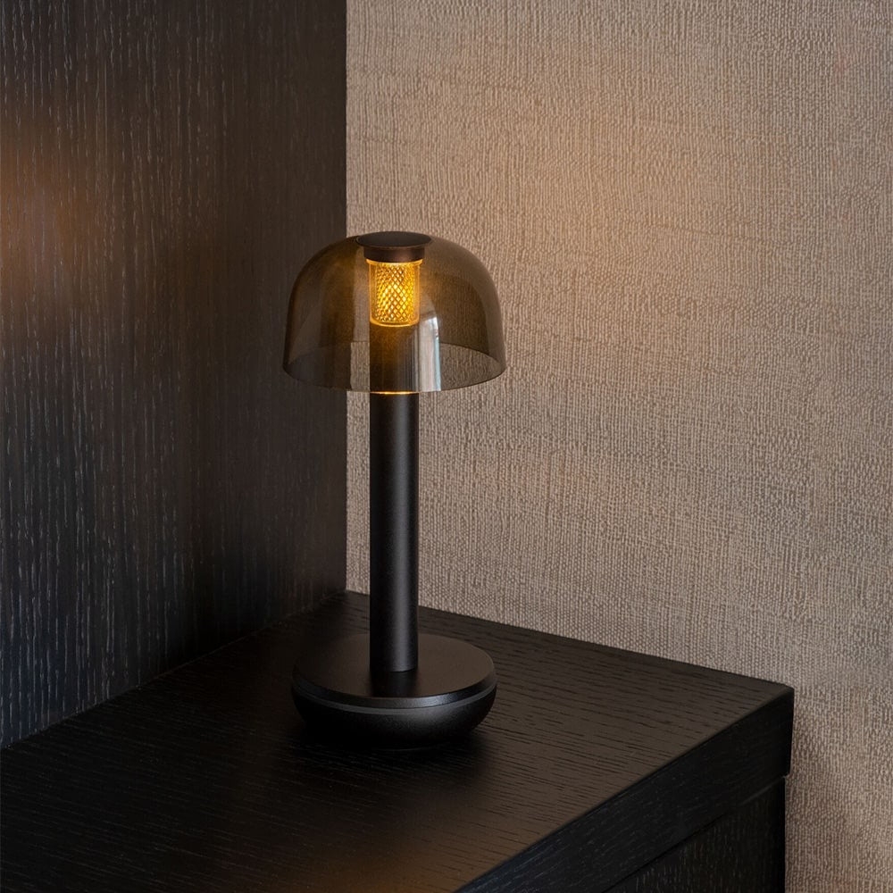 TWO TABLE LIGHT BLACK PC SMOKED