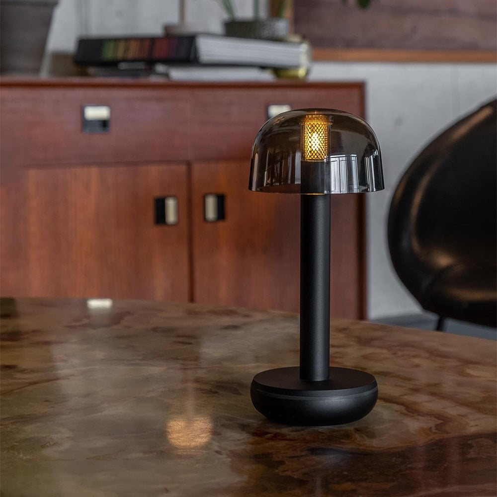 TWO TABLE LIGHT BLACK PC SMOKED
