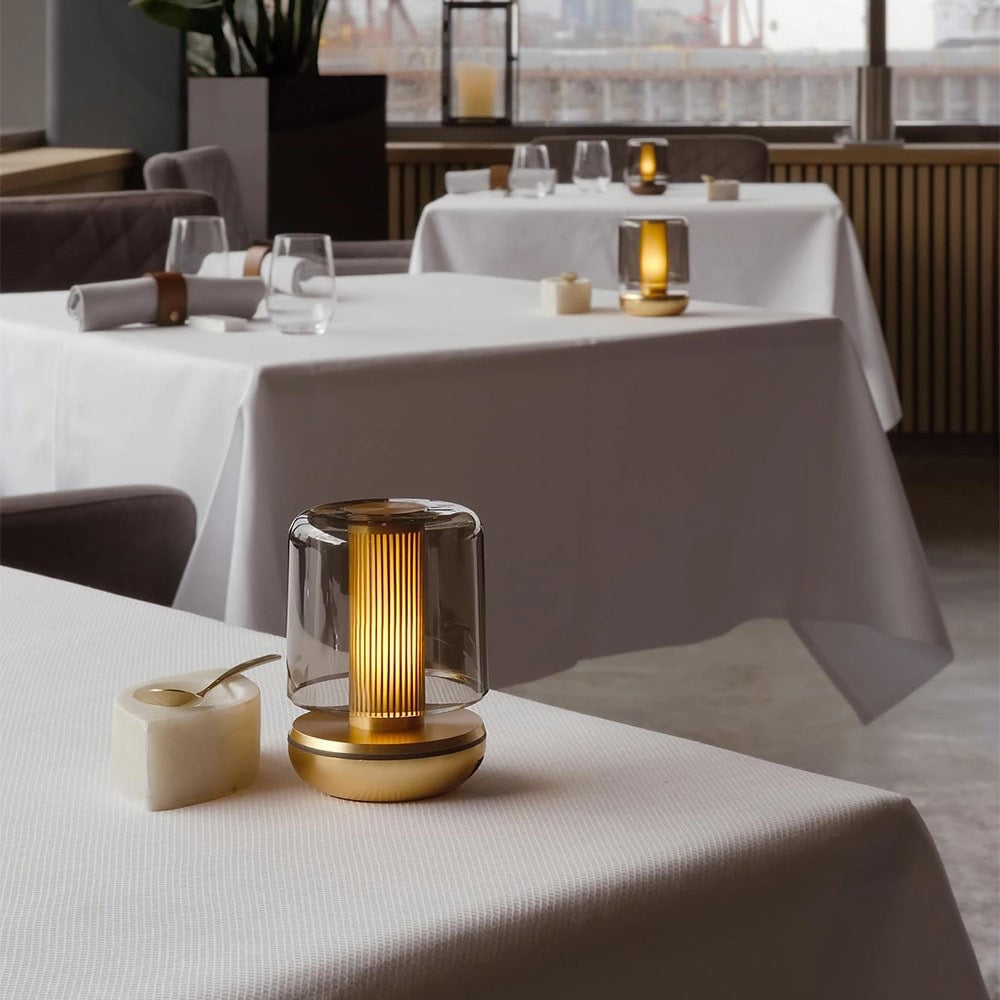 FIREFLY TABLE LIGHT GOLD SMOKED