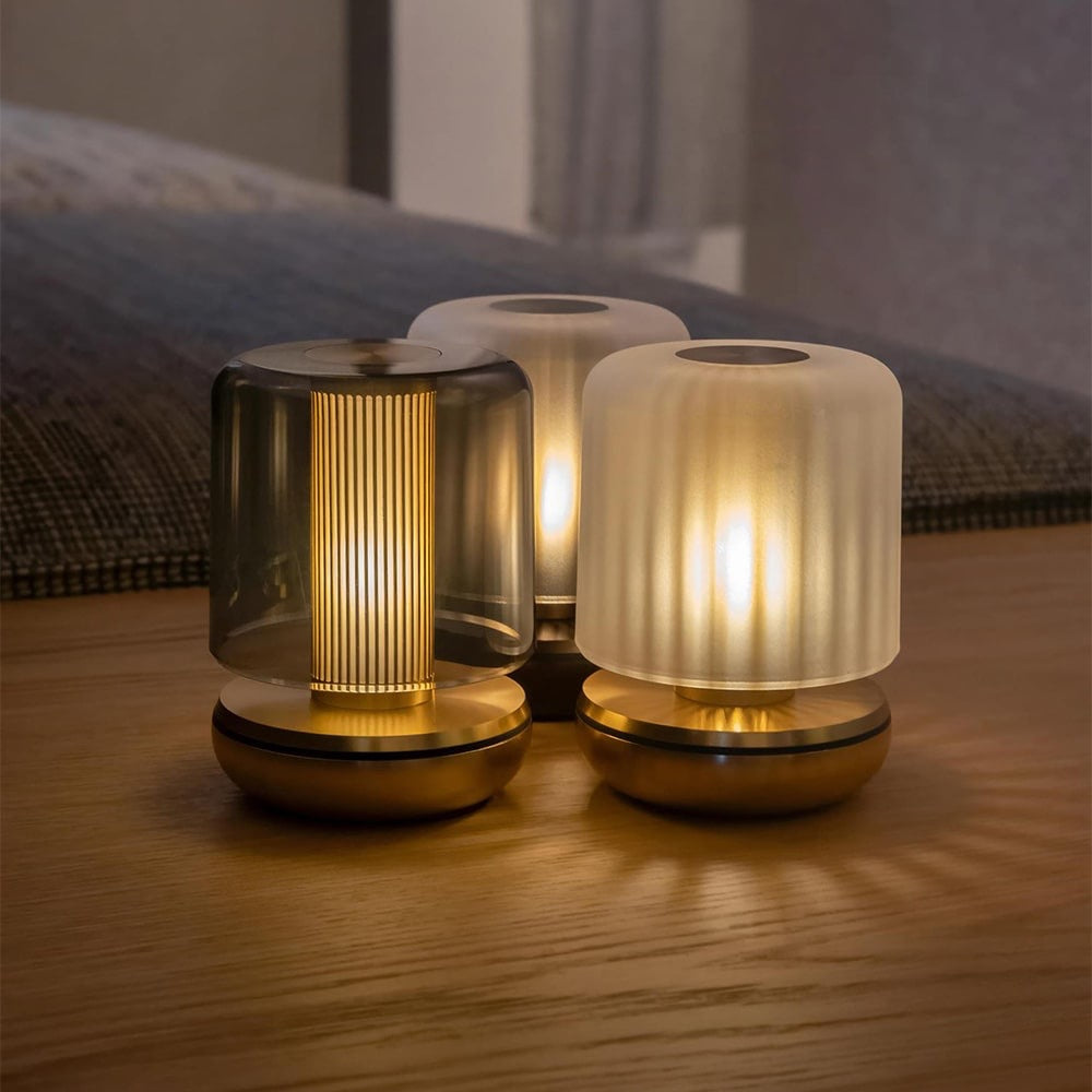 FIREFLY TABLE LIGHT GOLD SMOKED