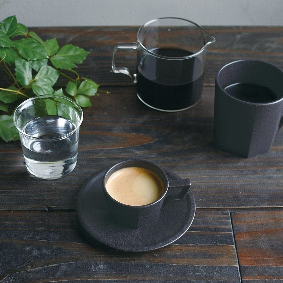 OCT CUP & SAUCER 80ML BLACK