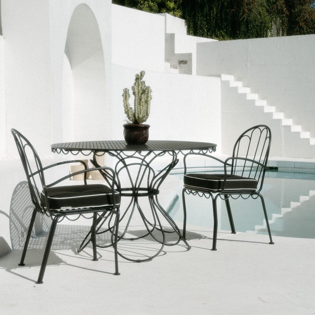 THE AL FRESCO DINING CHAIR | VINTAGE BLACK FRAME | On Order