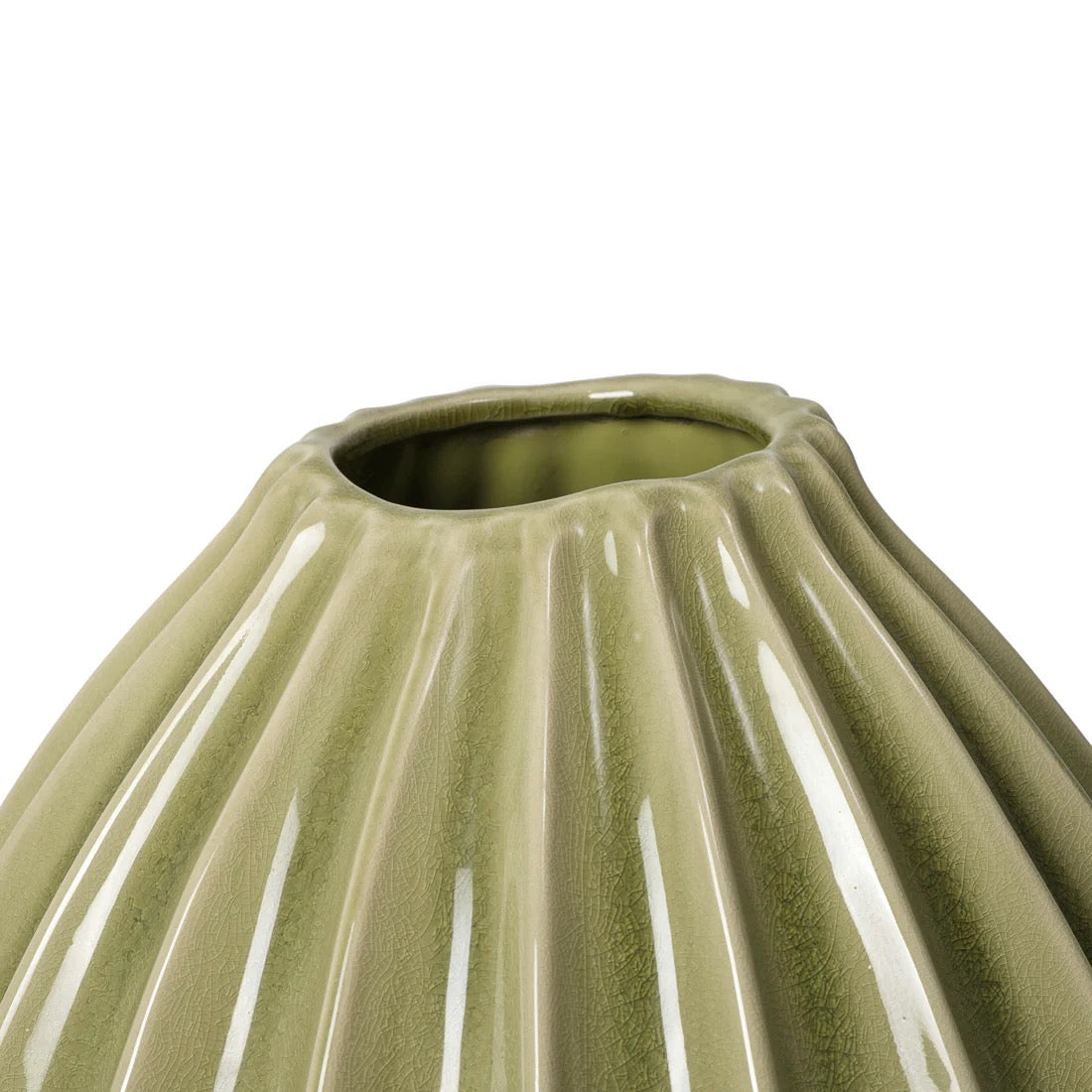 WIDE VASE L | DRY SAGE