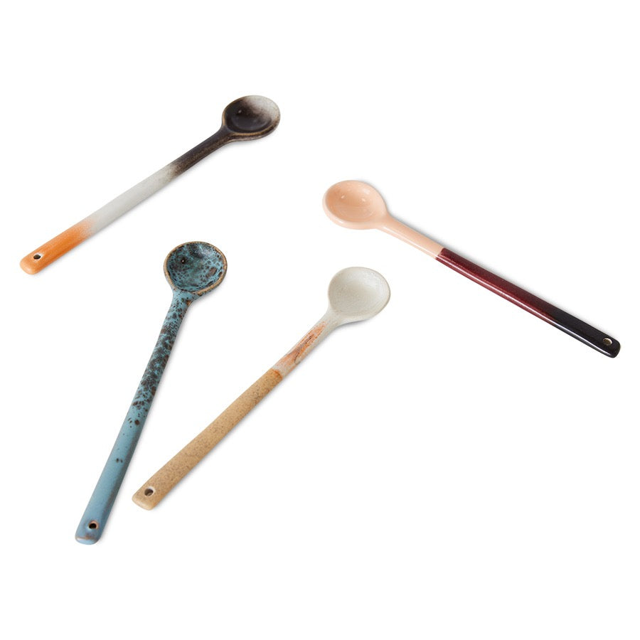 70's CERAMICS: SPOONS FORCE | SET OF 4