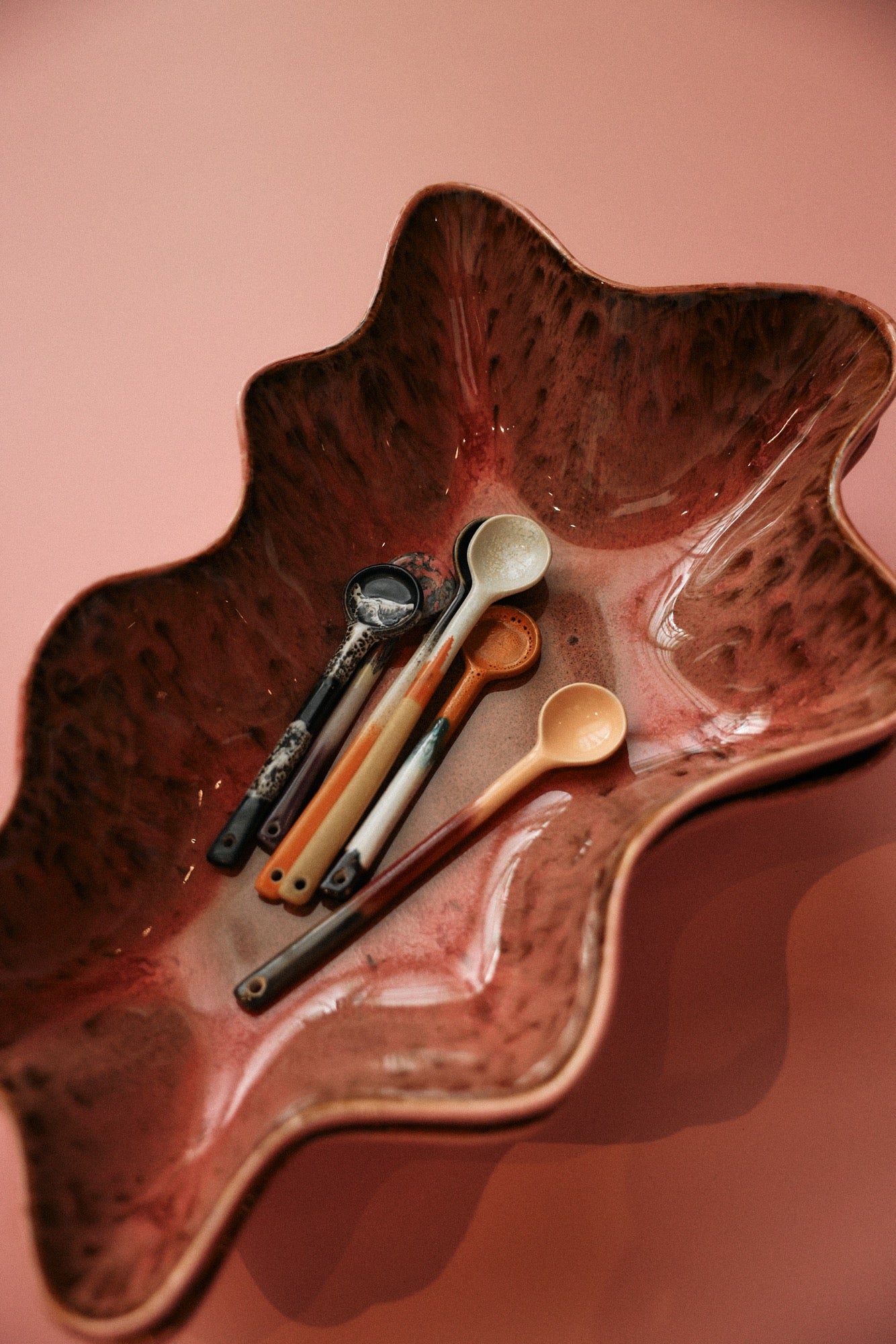 70's CERAMICS: SPOONS FORCE | SET OF 4