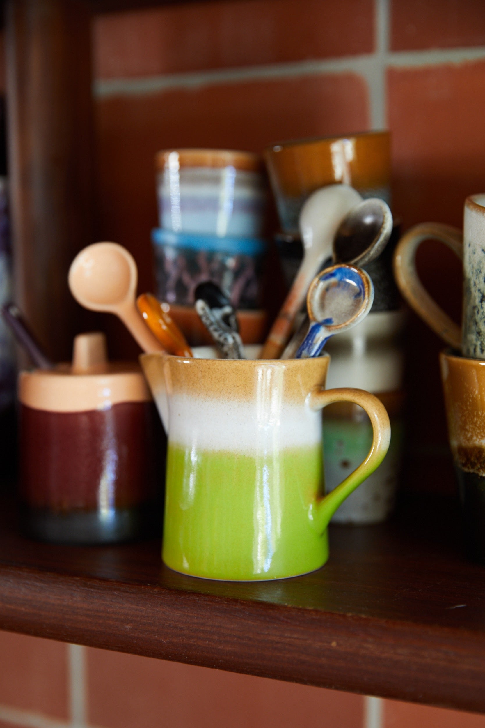 70's CERAMICS: SPOONS FORCE | SET OF 4