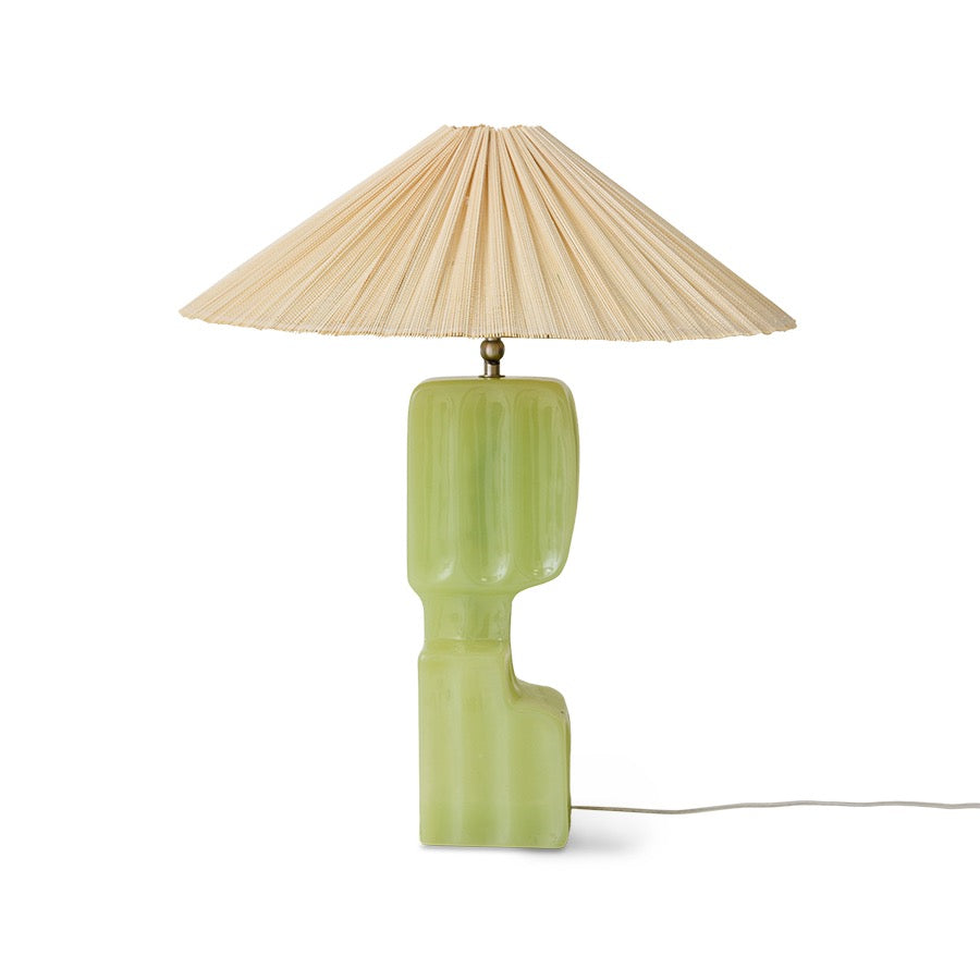 COLUMN TABLE LAMP BASE | SHADE IVORY