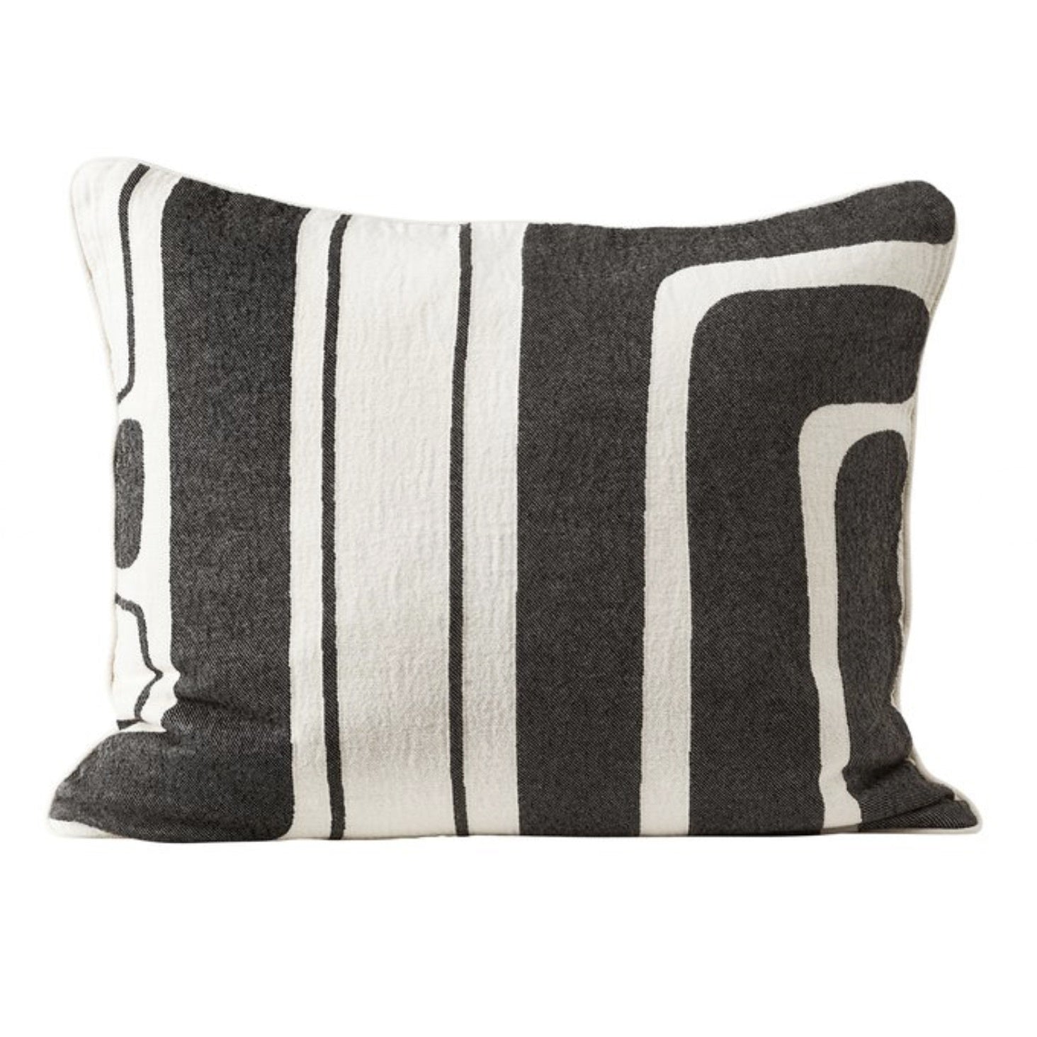 CUSHION MAZE BLACK