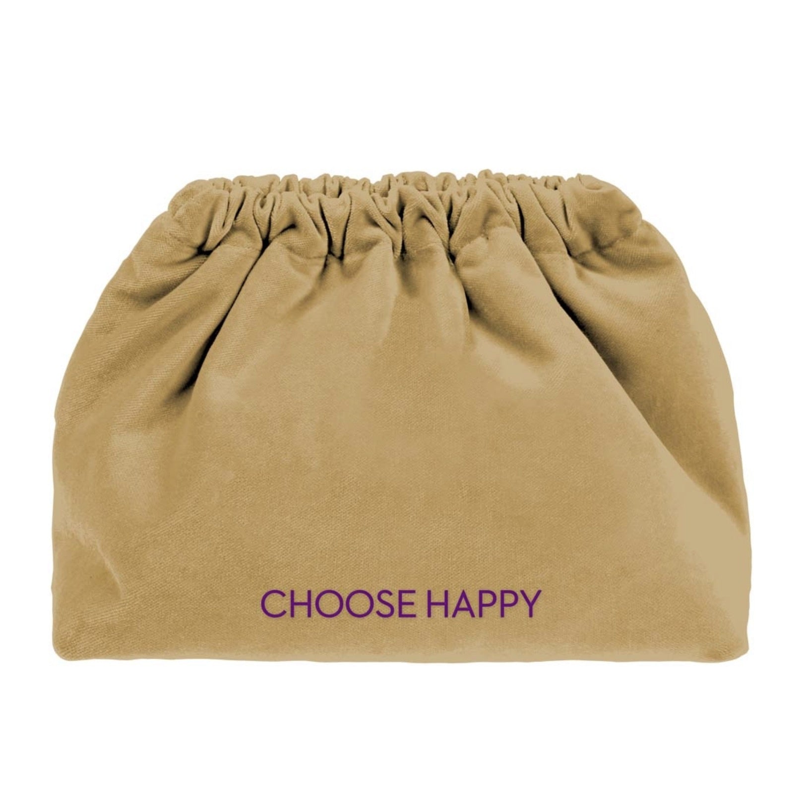 VELVET CLUTCH BAG - CHOOSE HAPPY