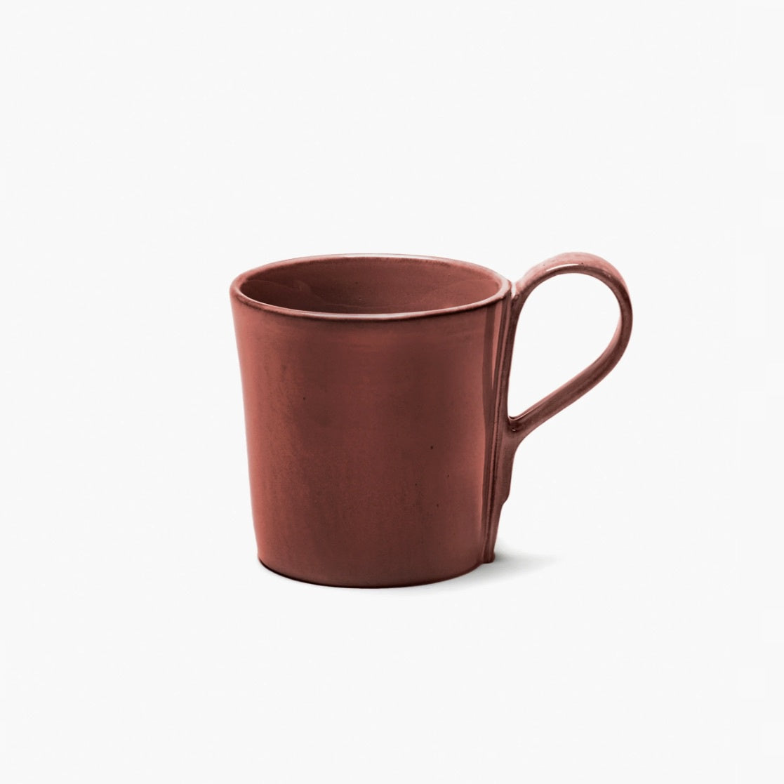 COFFEE CUP WITH HANDLE VENETIAN RED LA MERE