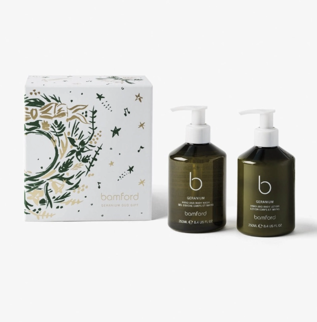 XMAS GERANIUM DUO SET