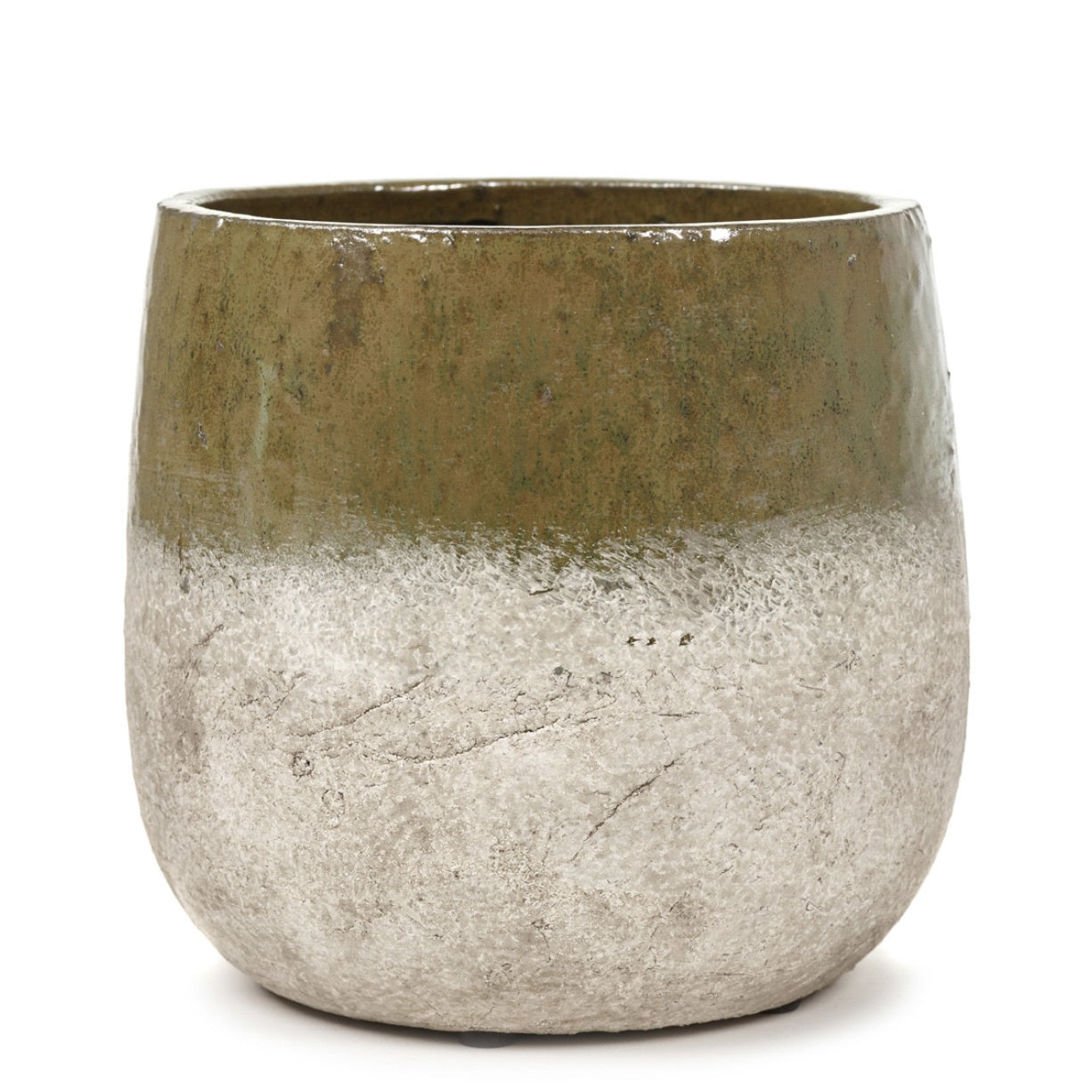 POT XL GREEN SAND RUSTIC