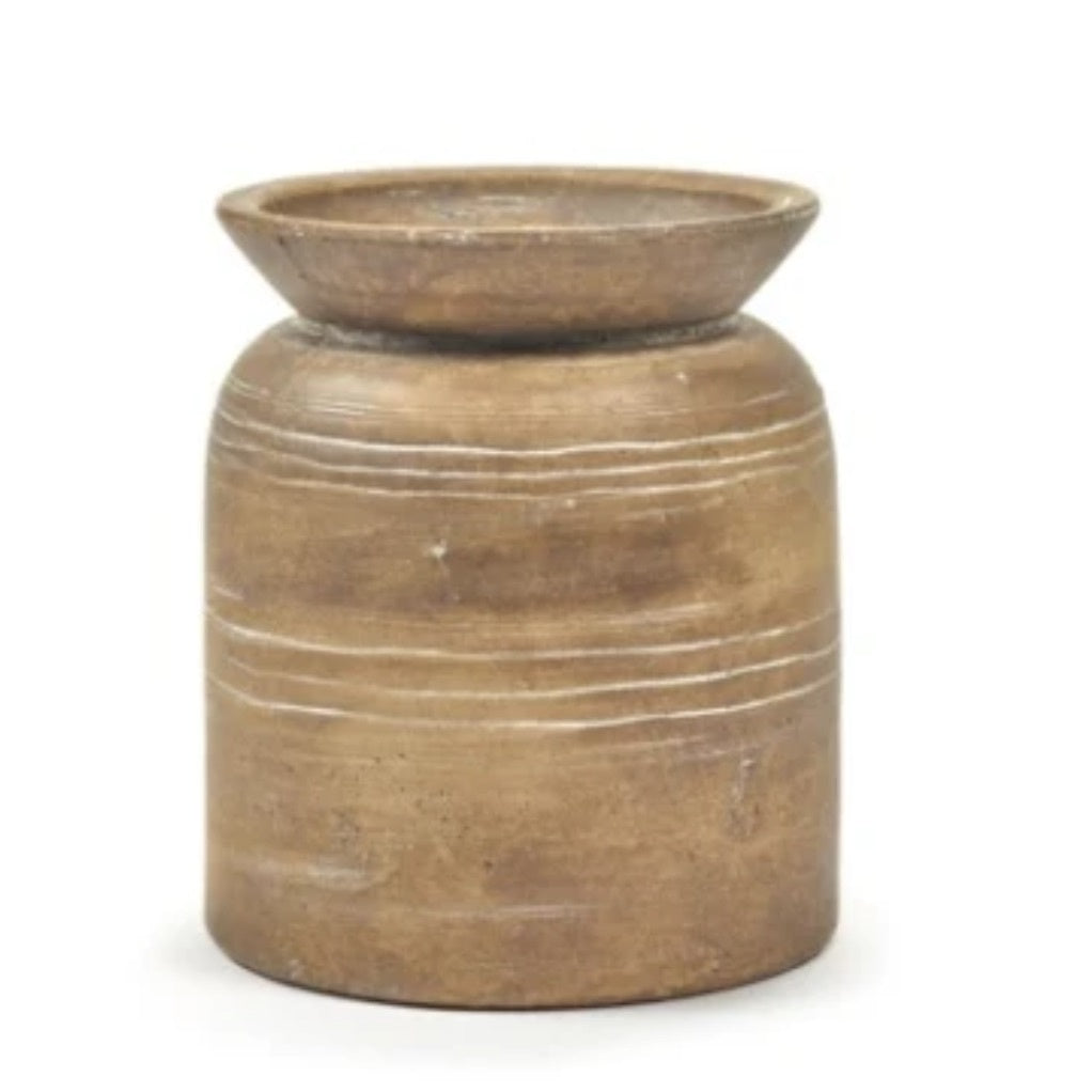 VASE S BROWN RUSTIC