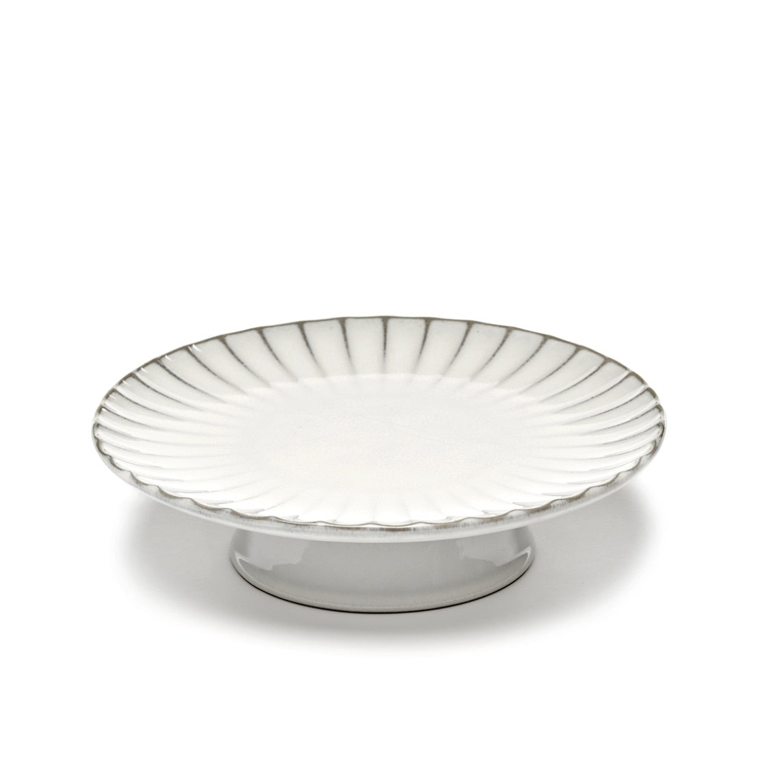 CAKE STAND L WHITE INKU