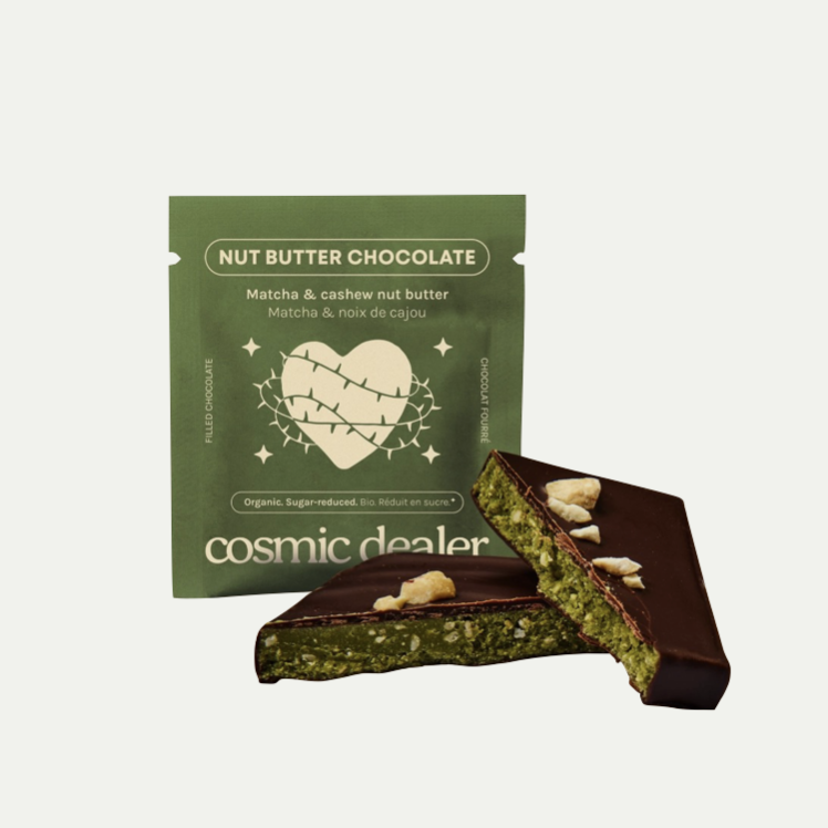 SINGLE NUT BUTTER CHOCOLATE | MATCHA & CASHEW NUT BUTTER