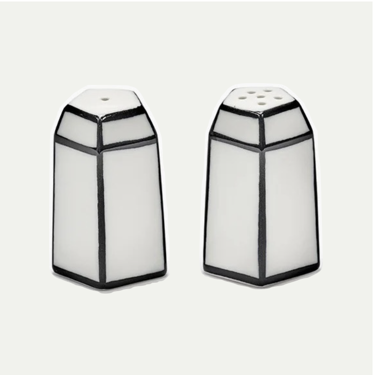 SALT  & PEPPER  SET  WHITE | BLACK CARTE  BLANCHE